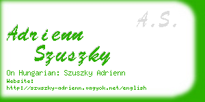 adrienn szuszky business card